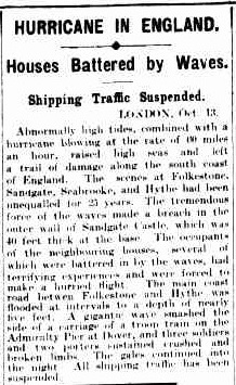 1923 Newspaper reporting of the incident