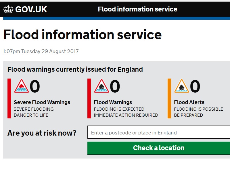 Flood Information Service dashboard